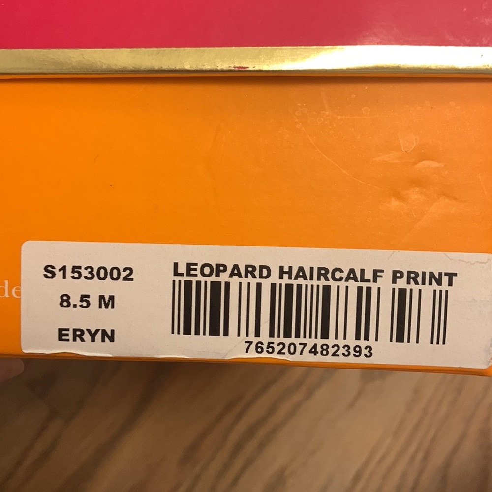 Never Worn!! Kate Spade Leopard Haircalf Flats size 8.5 - Picture 7 of 7